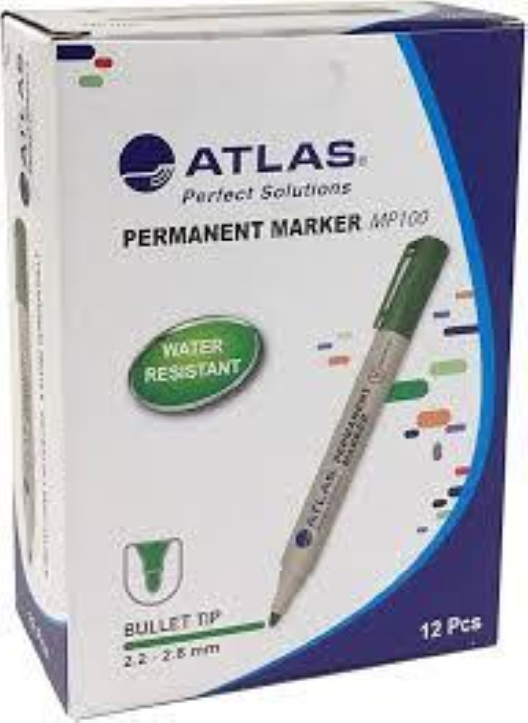 Atlas Permanent Marker Bullet DZ=12EA GN AS-MP100-GN